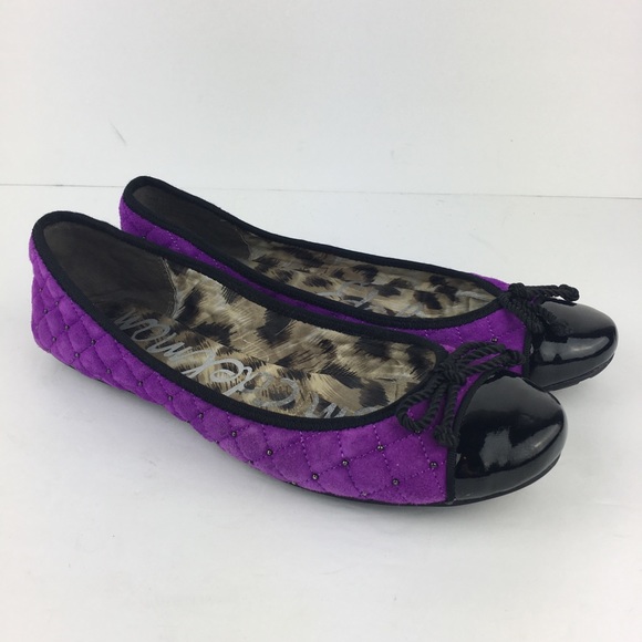 Sam Edelman Shoes - Sam Edelman Purple Quilted Calypso Ballet Flats 9M